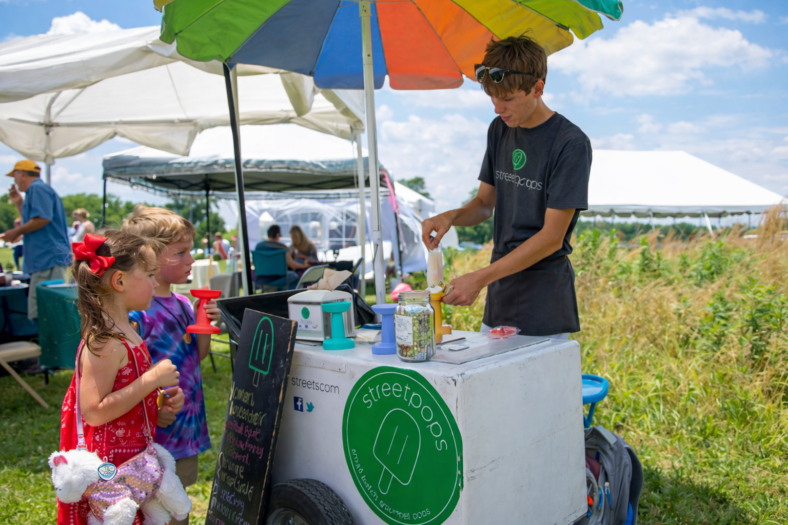 Street Pops vendor at the lavender festival