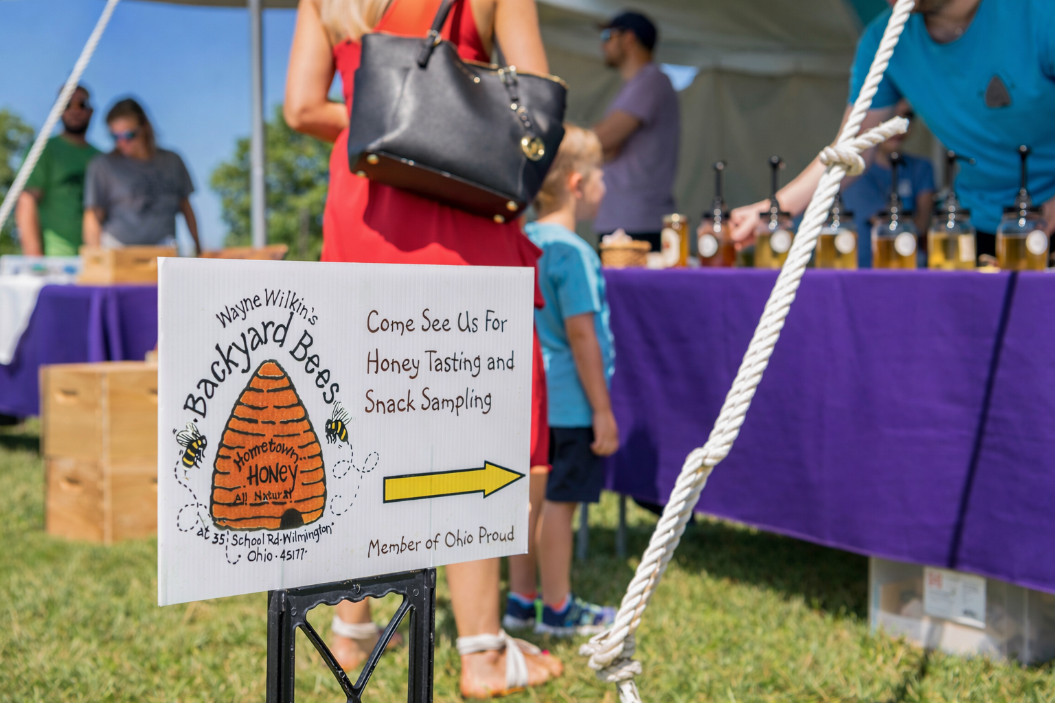 Wayne Wilkins Backyard Bees honey vendor
