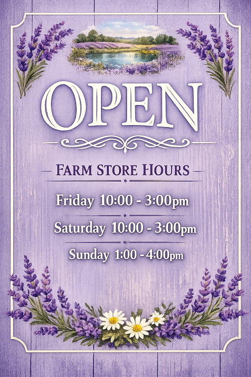 Peaceful Acres Lavender Farm open hours